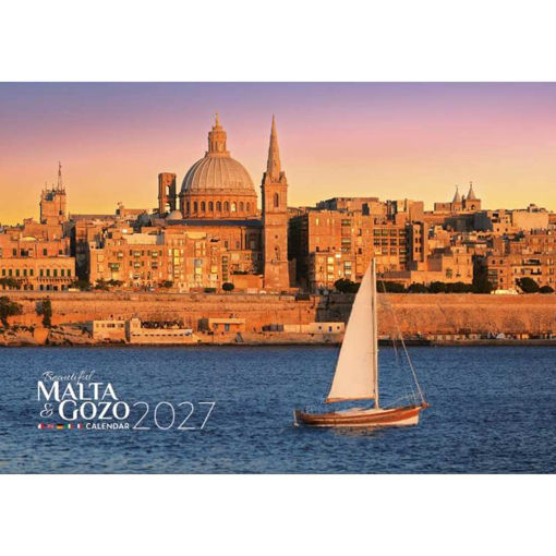 Picture of MALTA & GOZO A5 2027 CALENDAR VALLETTA AT SUNSET